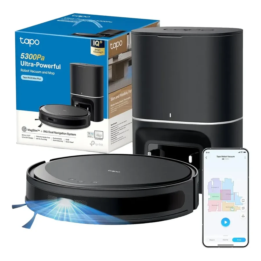 TP-Link — TP-Link Tapo RV20 Max Plus: 5300 Pa, aspira y trapea