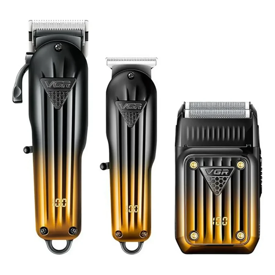 VGR — VGR V-644 Kit 3en1: trimmer, shaver y cortadora en un solo estuche