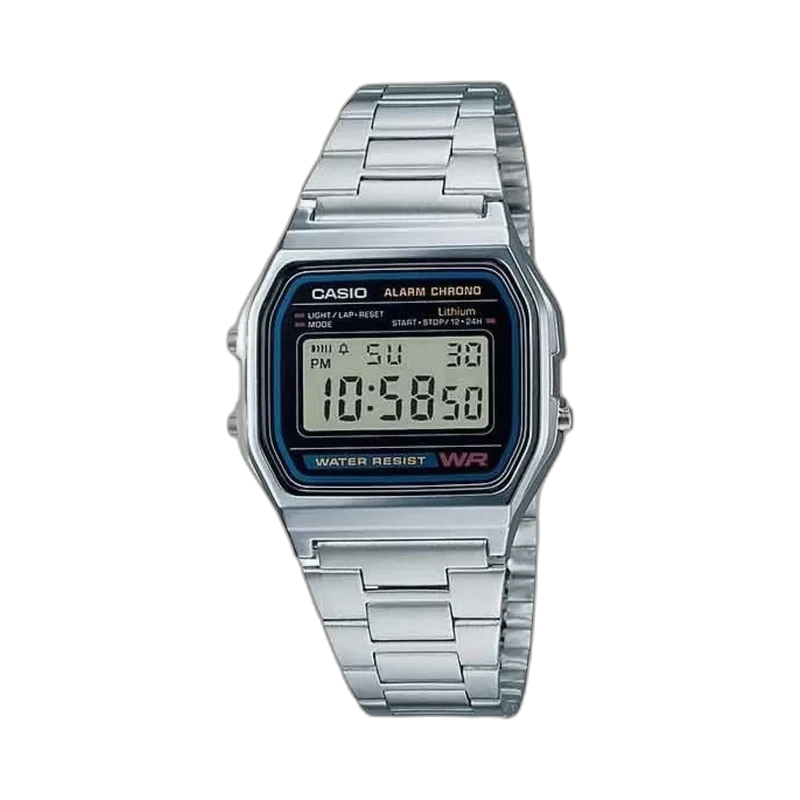 Casio — Casio A158WA: el clásico de acero que volvió de moda